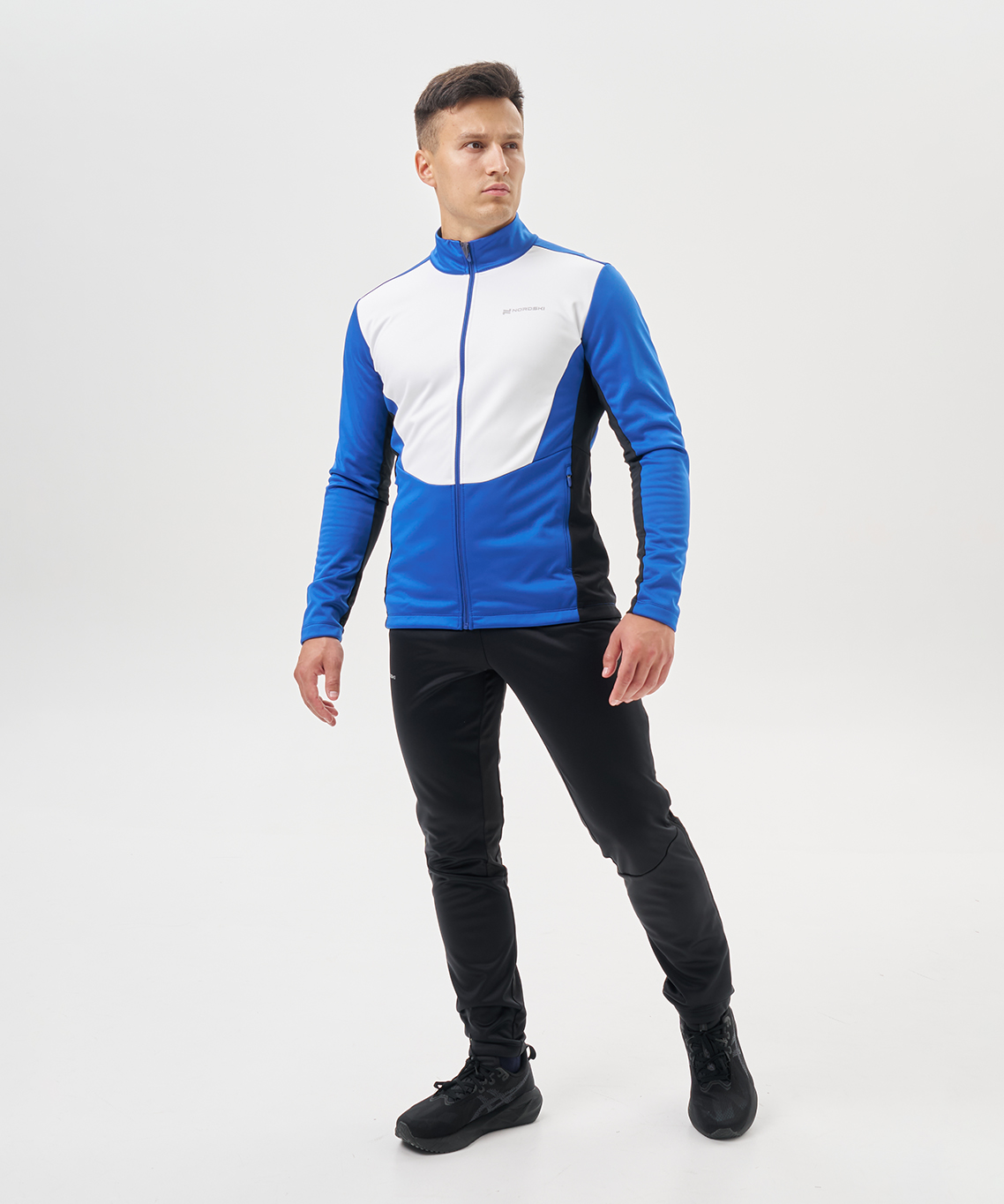 Тренировочная куртка Nordski Advance White/True Blue/Black