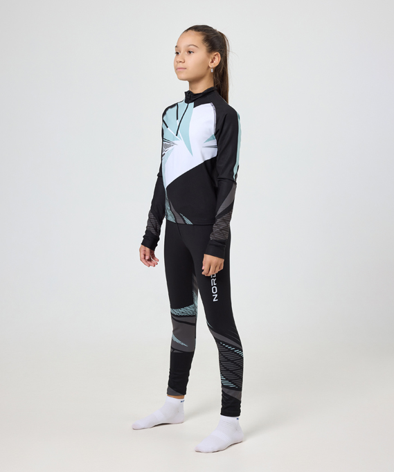 Гоночный костюм Nordski Jr. Heat Black/Ice Mint