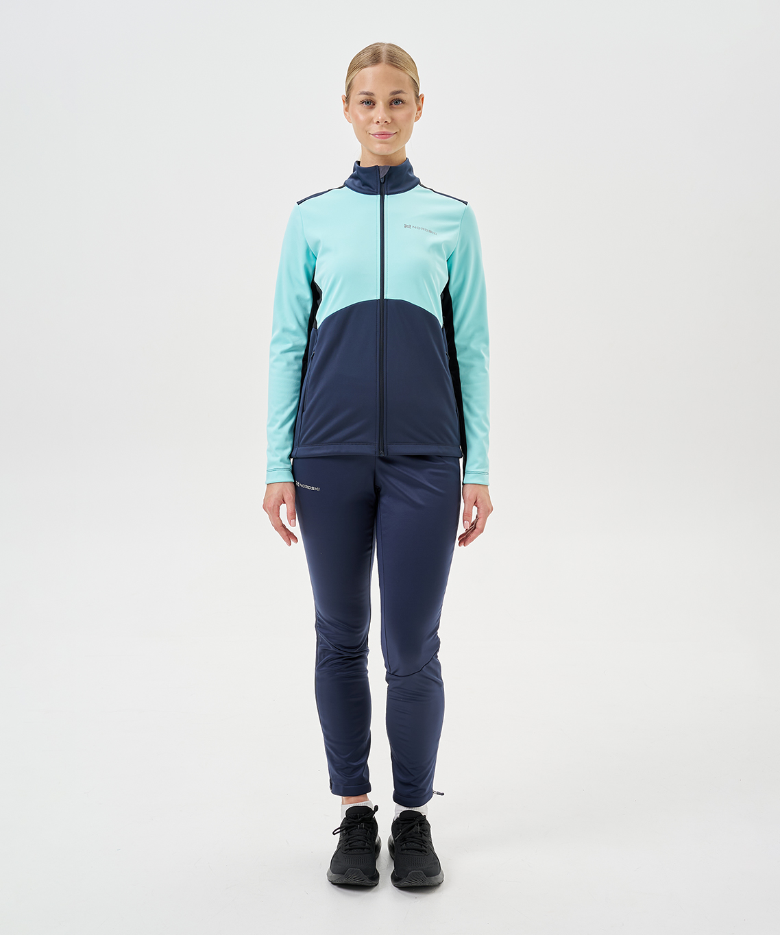 Тренировочная куртка Nordski Advance Mint/Blueberry W