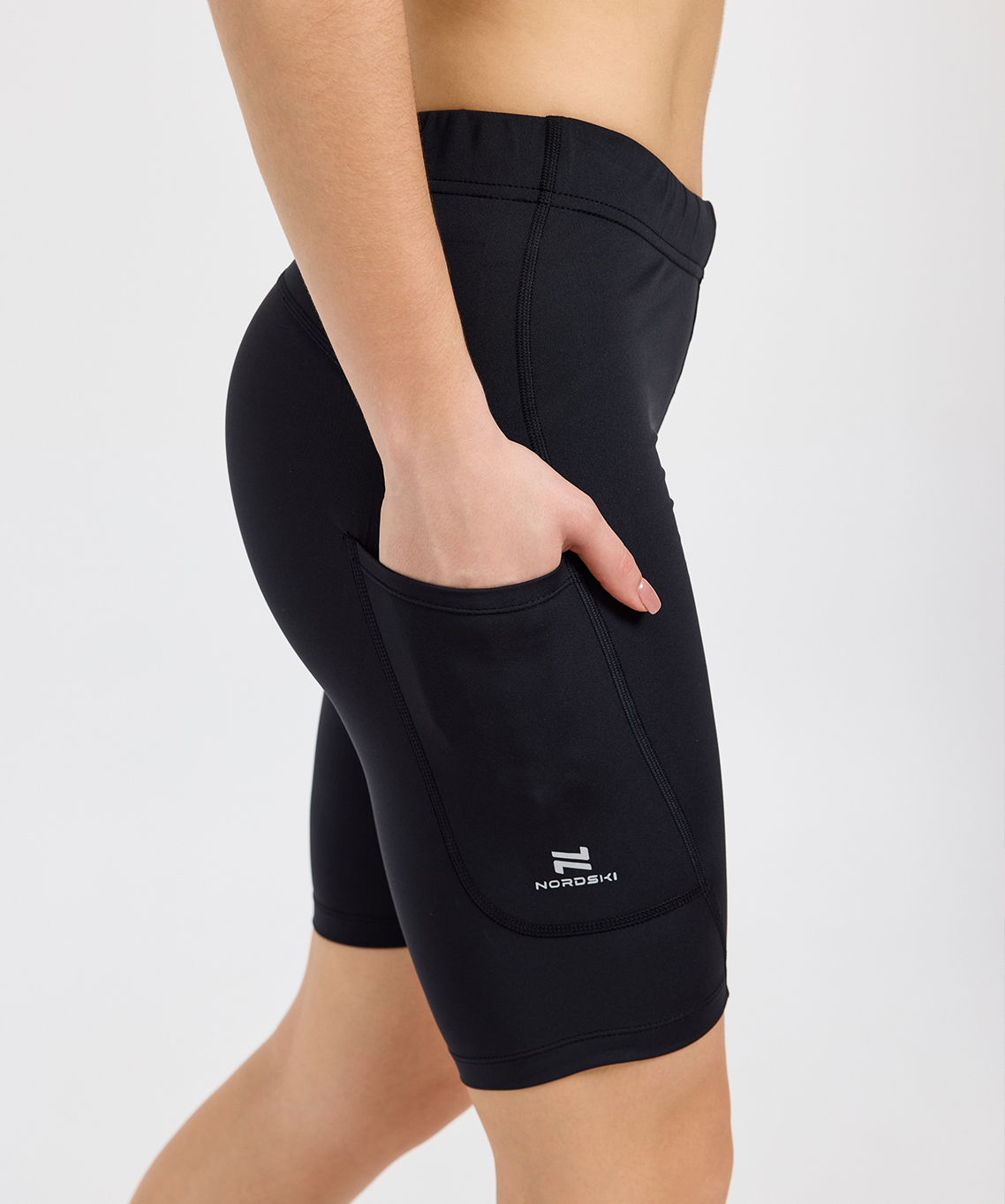 Шорты обтягивающие Nordski Run 2.0 Black W