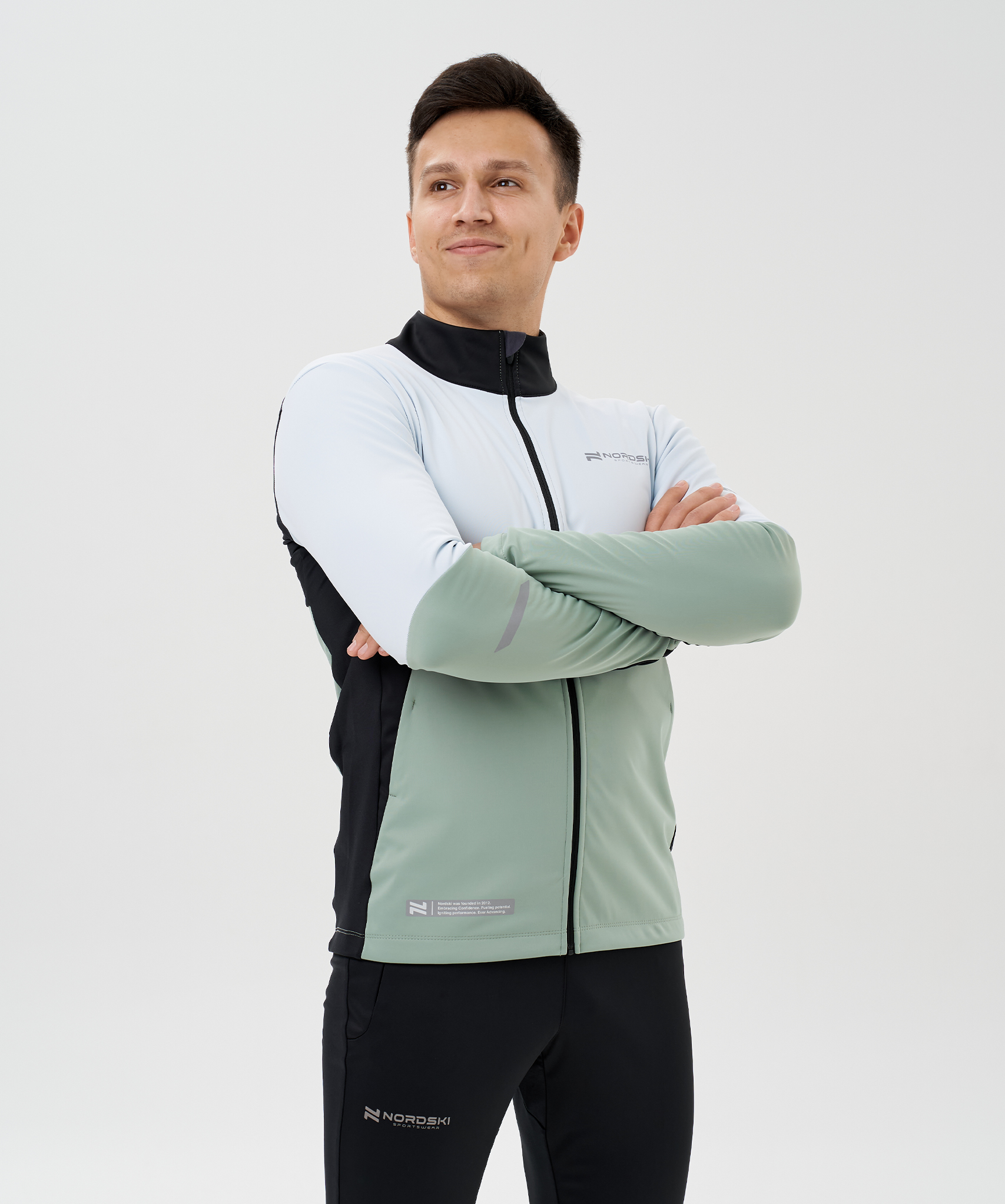 Тренировочная куртка Nordski Pro 2.0 Pearl Blue/Ice Mint/Black