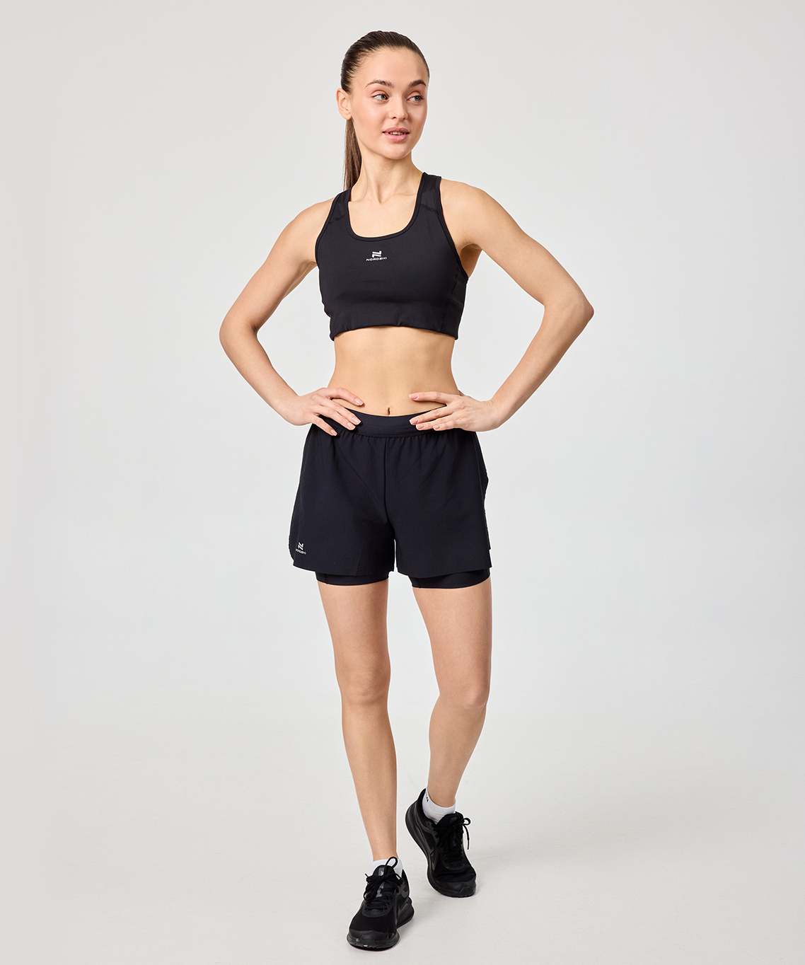 Шорты с лосинами Nordski Stayer Black W