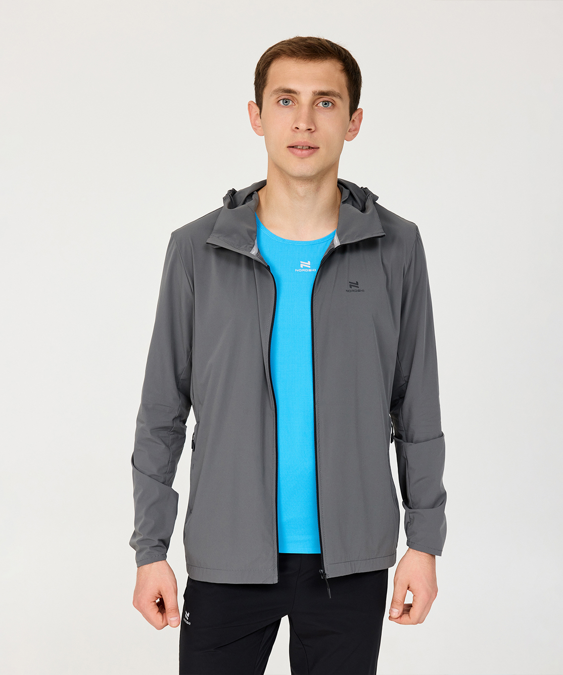 Ветровка беговая Nordski Stayer Graphite